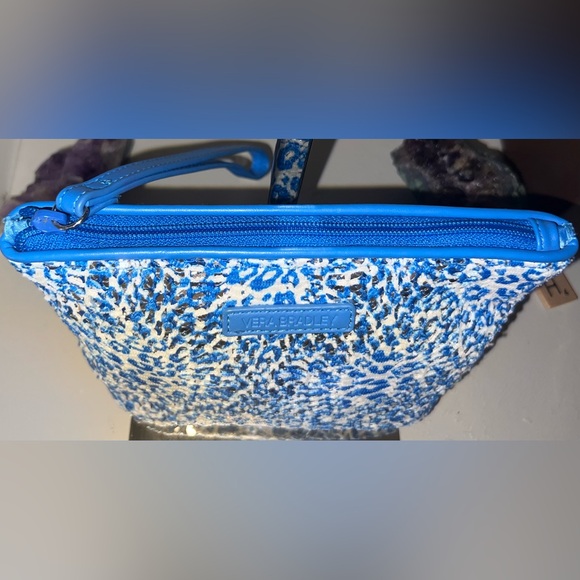 Vera Bradley Handbags - Vera Bradley sequin wristlet/pouch in blue and white!